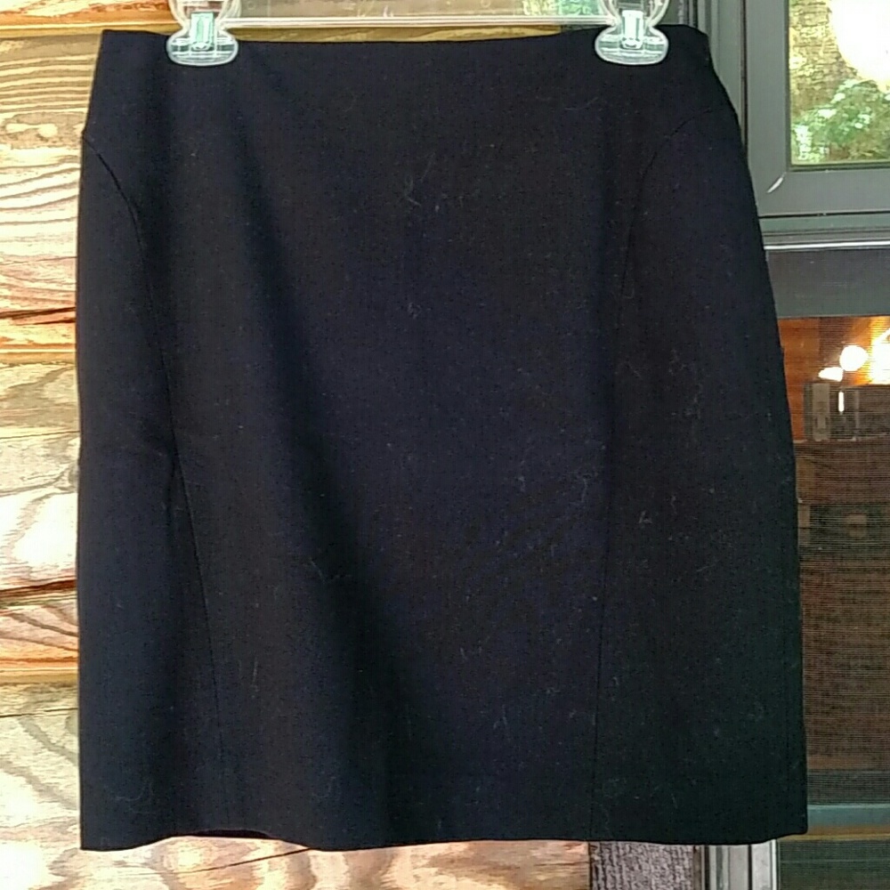 Basic black skirt, lined, 8P